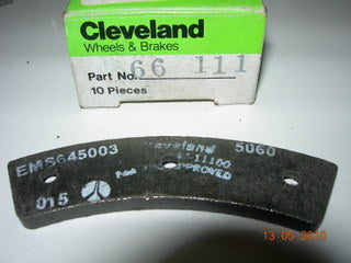 Lining, Brake - Organic - Cleveland