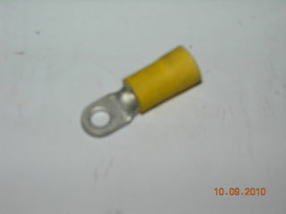 Terminal, Ring - 12-10 AWG - #8 Stud - Yellow Nylon Insulated