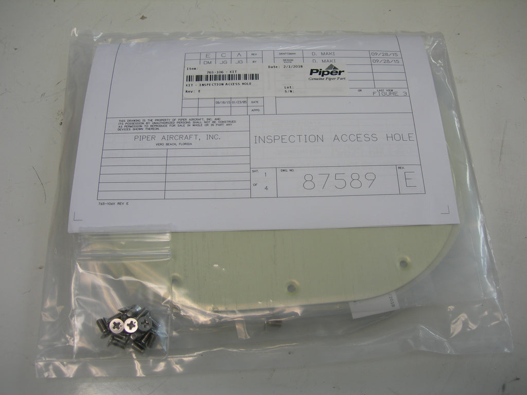 Kit, Wing Lower Forward Access Covers - PA28/32 – AirWard, Inc