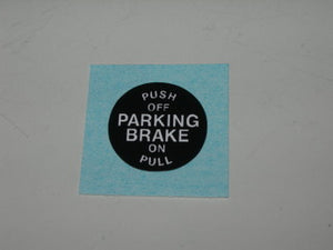 Insert, Cable - "Parking Brake" - "Push-Off" - "Pull-On"
