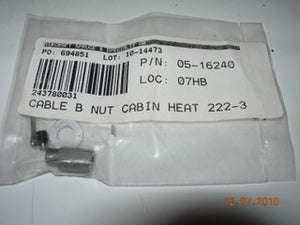 Nut, Cable End "B" Kit - Cabin Heat