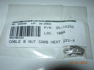 Nut, Cable End "B" Kit - Carb Heat