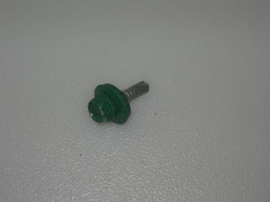 Screw, #12 Steel Self-Drilling - 5/16" Hex Head, .398-.432 Neoprene Washer - 3/4" Long - Green
