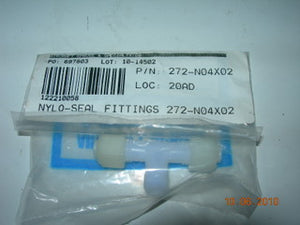 Tee, Nylon - Male Branch - 1/8" NPT - 1/4" Tube Straight Thru