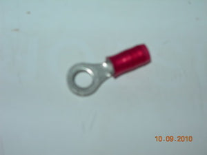 Terminal, Ring - 22-18 AWG - #8 Stud - Red Nylon Insulated