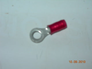 Terminal, Ring - 22-18 AWG - #8 Stud - Red Nylon Insulated