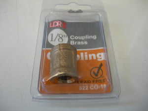 Coupling - 1/8" NPT - Brass