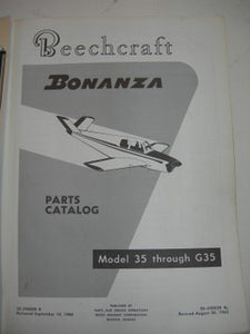 Manual, Beechcraft - Bonanza - 35 thru G35 - Parts
