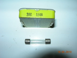 Fuse,  1/4 Amp - 3AG