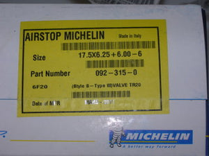 Tube, Tire - 17.5 X 6.25 X 6.00 X 6 - Airstop - Style S - Type III - Michelin