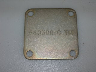Cover, Plate - Blanking - Vacuum Pump