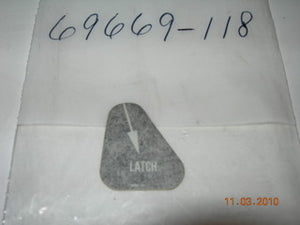 Placard, Door Panel - PA28