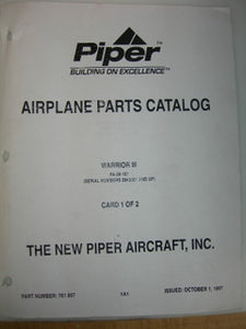 Manual, Piper - PA28-161 - Warrior III - Parts