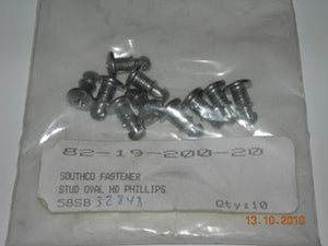 Stud, Southco - Oval Phillips - .198D - .190 to .209 Material - Stainless