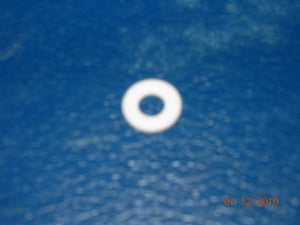 Washer, Flat - Fiber - Vulcanized - #8 Hole - .375" OD - .032" Thick - White