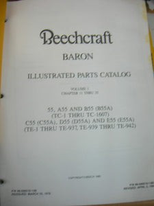 Manual, Beechcraft - Baron 55/58 - Two Volumes - Parts