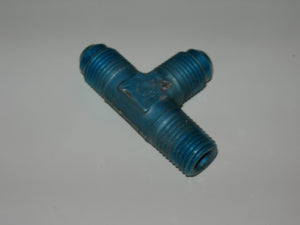 Tee, Pipe on Run/Flare/Flare - 1/4" NPT - 3/8" Tube OD