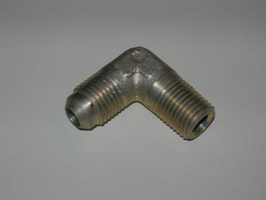 Adapter, Pipe/Flare - 90' - 1/4" NPT - 3/8" Tube OD - Stainless