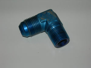 Adapter, Pipe/Flare - 90' - 3/8" NPT - 1/2" Tube