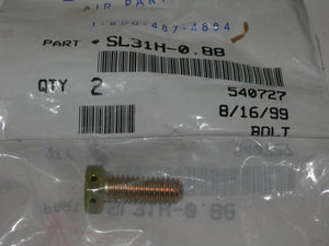 Bolt, Machine - .3125-18 - .88 Long - Drilled Head