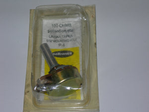 Potentiometer, Linear Taper - 100 ohms - 1 watt - Caltronix