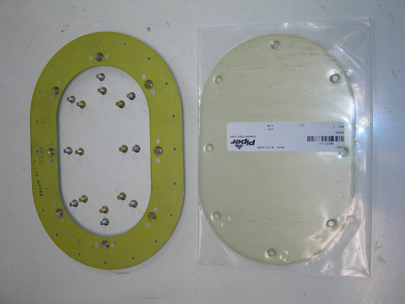 AirWard, Kit, Inspection Cover/Reinforcing - Oval - 8 Holes - Piper