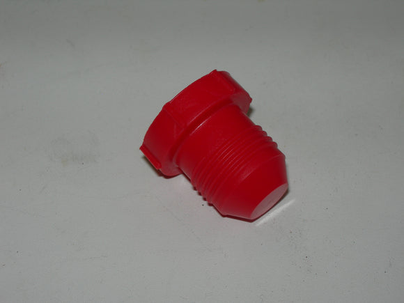 Plug, Cap - Hose - 3/4-16 Flared - Red Plastic