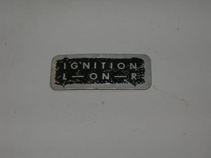 Placard, Ignition L - ON - R - Citabria