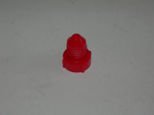 Plug, Cap - Hose - 3/8-24 - Plastic - Red