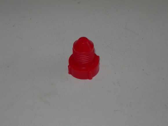 Plug, Cap - Hose - 3/8-24 - Plastic - Red
