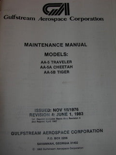 Manual, Grumman American - AA-5/5A/5B - Maintenance