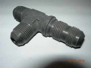 Tee, Bulkhead on Run - Flare/Flare/Flare - 1/2" Tube OD - Steel