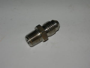 Nipple, Pipe/Flare - Straight - 1/8" NPT - 1/4" Tube OD - Stainless