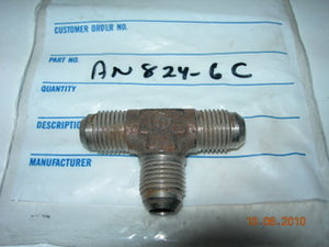 Tee, Flare/Flare/Flare - 3/8" Tube OD - Stainless