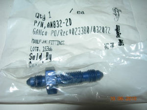 Union, Bulkhead Flare/Flare - Straight - 1/8" Tube OD