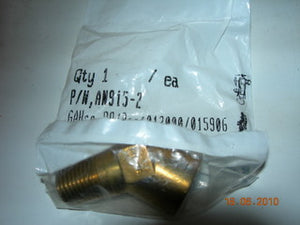 Union, Pipe/Pipe - 45' - 1/4" Male NPT - 1/4" Female NPT - Brass