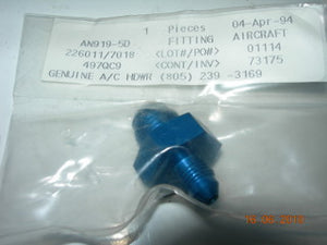 Adapter, Reducer - Male/Male Flare - 3/8" OD Tube to 3/16" OD Tube