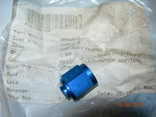 Cap, Pressure Assembly - 1/2-20 - 5/16