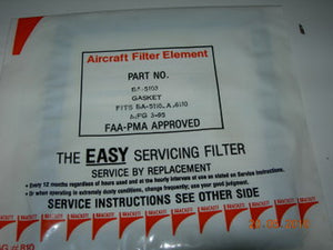 Gasket, Air Filter - Rubber - Brackett