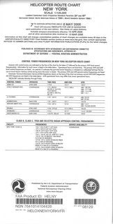 New York Area - Helicopter Route Chart