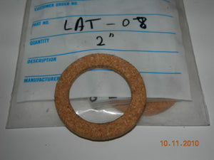 Gasket, 2" OD, 1 3/8" ID - Cork