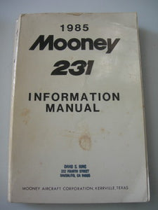Manual, Mooney - 231 - 1985 - Pilot's Operating Handbook