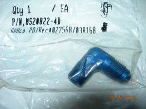 Adapter, Pipe/Flare - 90' - 1/8" NPT - 1/4" Tube OD