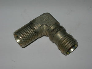 Adapter, Flareless - 90' - Bulkhead - 3/8" Tube - Steel