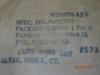 O-ring, Hydraulic - 3/32