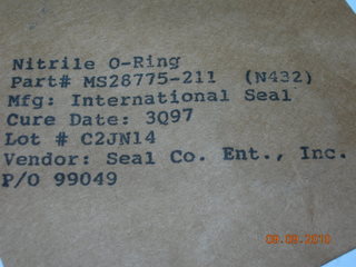 O-ring, Hydraulic - 1/8