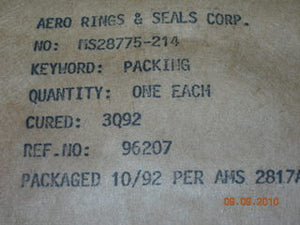 O-ring, Hydraulic - 1/8" Width - 1" ID - 1 1/4" OD