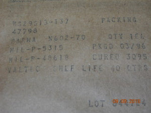 O-ring, Fuel - 3/32" Width - 2 1/16" ID - 2 1/4" OD