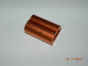 Sleeve, Oval - Nicopress - .710" Height - 1" Long - .450" Width - 3/16" Cable - Copper