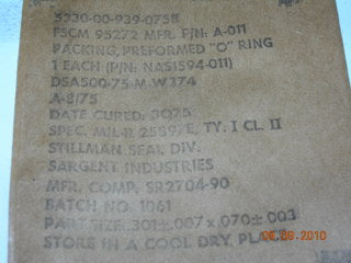 O-ring, Flourocarbon